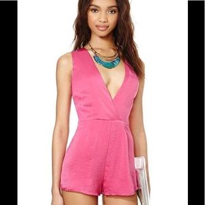 Nasty Gal Pink Romper